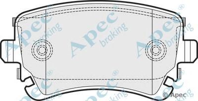 APEC BRAKING pad1529 -  Комплект тормозных колодок, дисковый тормоз